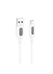 Дата кабель Borofone BX114 Structure USB to MicroUSB 2.4A (1m) White