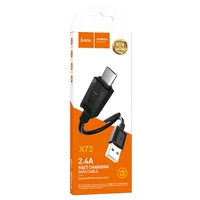 Дата кабель Hoco X73 Ferry USB to MicroUSB 2.4A (1m) Black