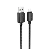 Дата кабель Hoco X113 Beneficio USB to MicroUSB (1m) Black