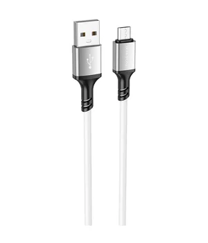 Дата кабель Borofone BX83 Famous USB to MicroUSB 2.4A (1m) White