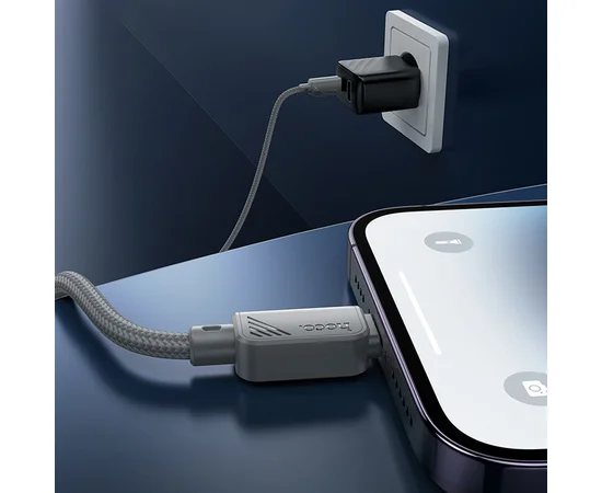 Дата кабель Hoco X113 Beneficio USB to MicroUSB (1m) Gray