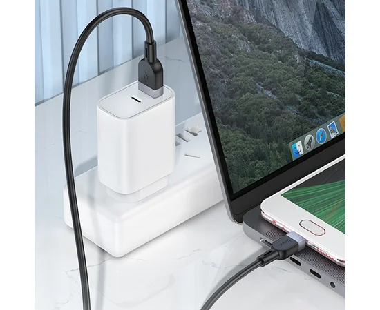 Дата кабель Hoco X109 Energy silicone USB to MicroUSB (1m) Black