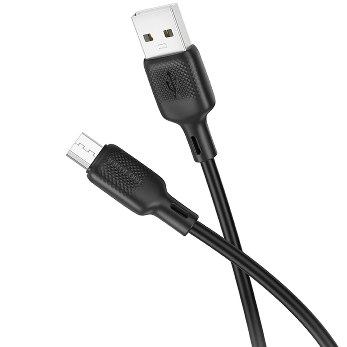 Дата кабель Borofone BX113 Lenny USB to MicroUSB 2.4A (2m) Black