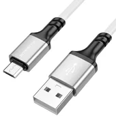 Дата кабель Borofone BX83 Famous USB to MicroUSB 2.4A (1m) White