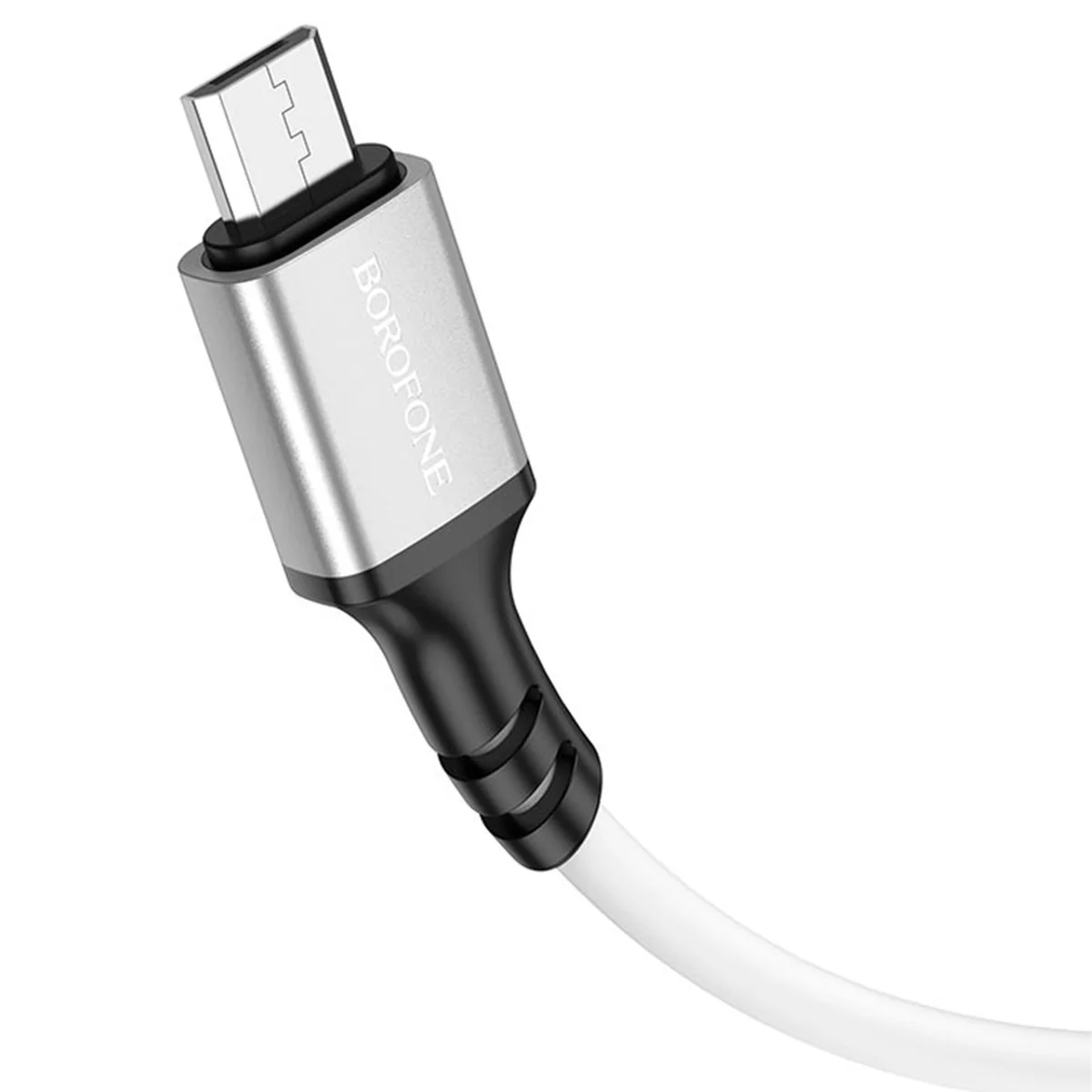 Дата кабель Borofone BX83 Famous USB to MicroUSB 2.4A (1m) White