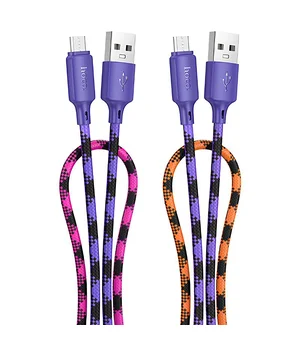 Дата кабель Hoco X116 Meridian USB to MicroUSB 2.4A (1m) Gradient Purple Mix Дата кабель Hoco X116 Meridian USB to MicroUSB 2.4A (1m) Gradient Purple Mix