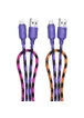 Дата кабель Hoco X116 Meridian USB to MicroUSB 2.4A (1m) Gradient Purple Mix