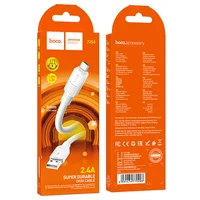 Дата кабель Hoco X84 Solid USB to MicroUSB (1m) White