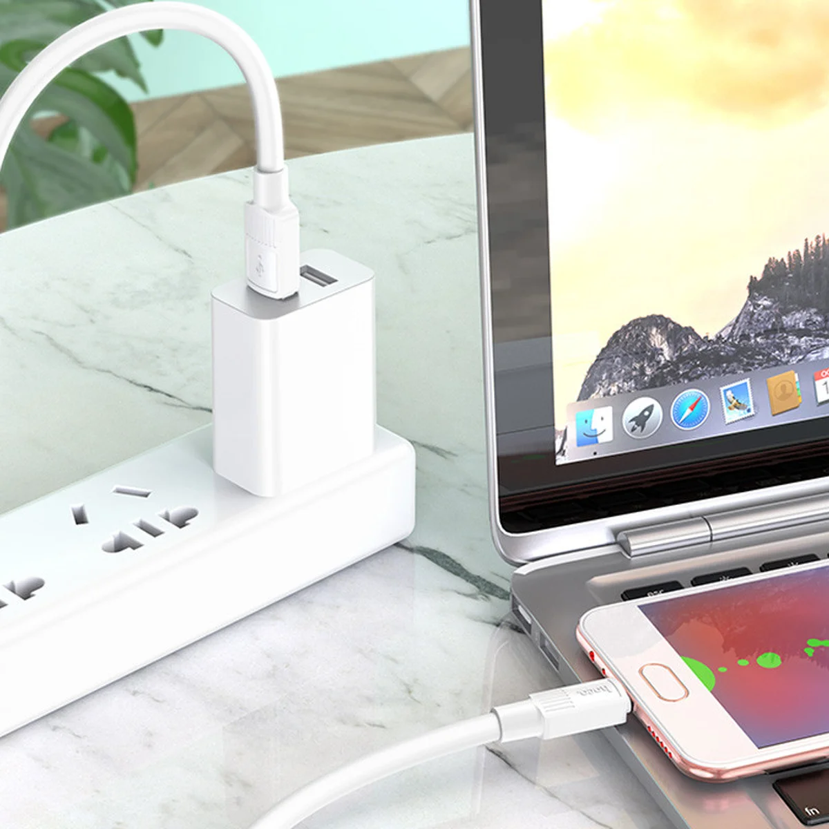 Дата кабель Hoco X84 Solid USB to MicroUSB (1m) White