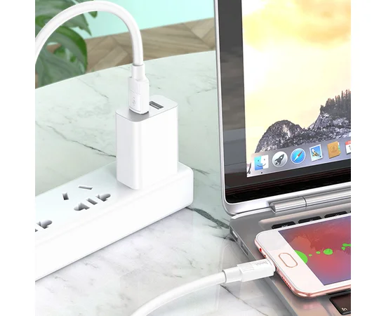 Дата кабель Hoco X84 Solid USB to MicroUSB (1m) White