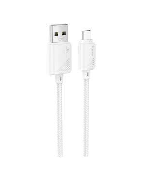 Дата кабель Hoco X113 Beneficio USB to MicroUSB (1m) White