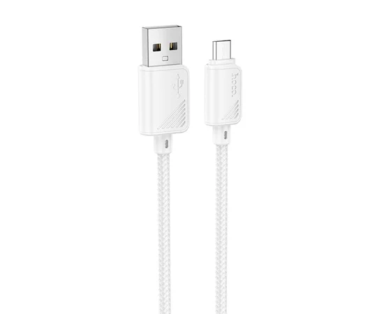 Дата кабель Hoco X113 Beneficio USB to MicroUSB (1m) White