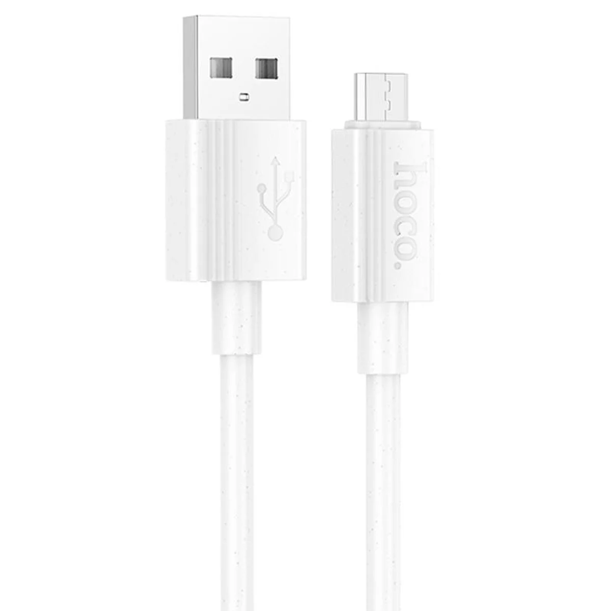 Дата кабель Hoco X107 USB to MicroUSB 2.4A (1m) White