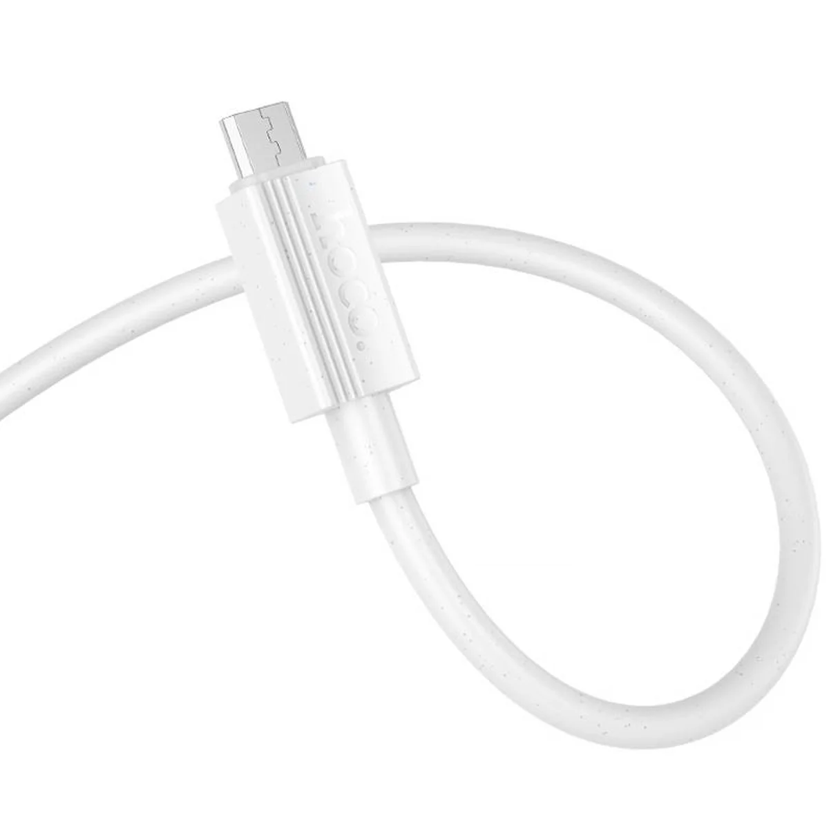 Дата кабель Hoco X107 USB to MicroUSB 2.4A (1m) White