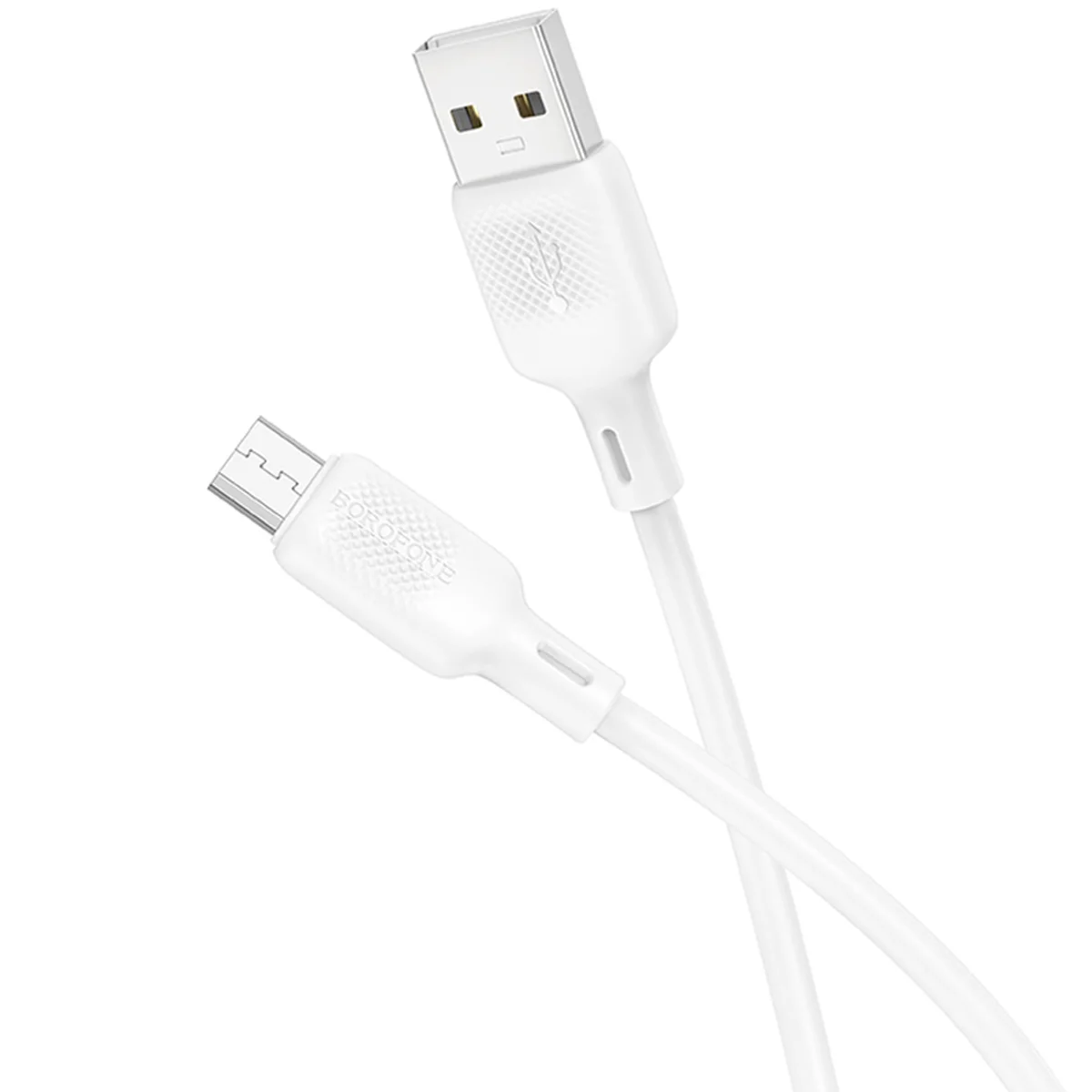 Дата кабель Borofone BX113 Lenny USB to MicroUSB 2.4A (1m) White