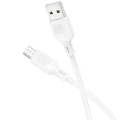 Дата кабель Borofone BX113 Lenny USB to MicroUSB 2.4A (1m) White