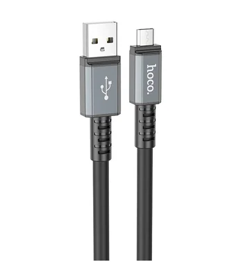 Дата кабель Hoco X85 Strength USB to MicroUSB (1m) Black