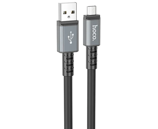 Дата кабель Hoco X85 Strength USB to MicroUSB (1m) Black