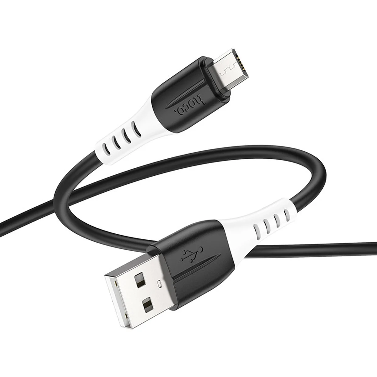 Дата кабель Hoco X82 Silicone USB to MicroUSB (1m) Black