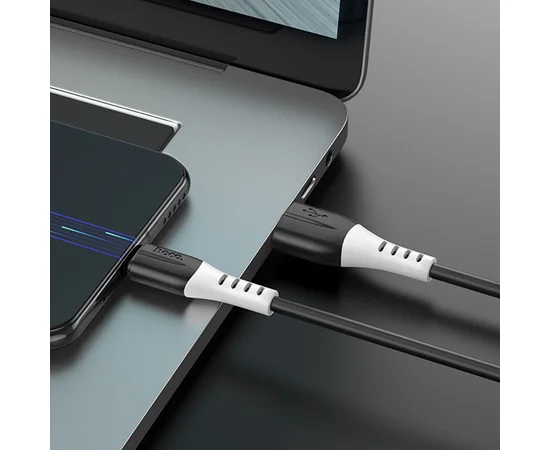 Дата кабель Hoco X82 Silicone USB to MicroUSB (1m) Black