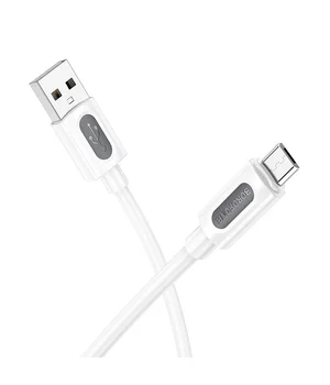 Дата кабель Borofone BX114 Structure USB to MicroUSB 2.4A (1m) White