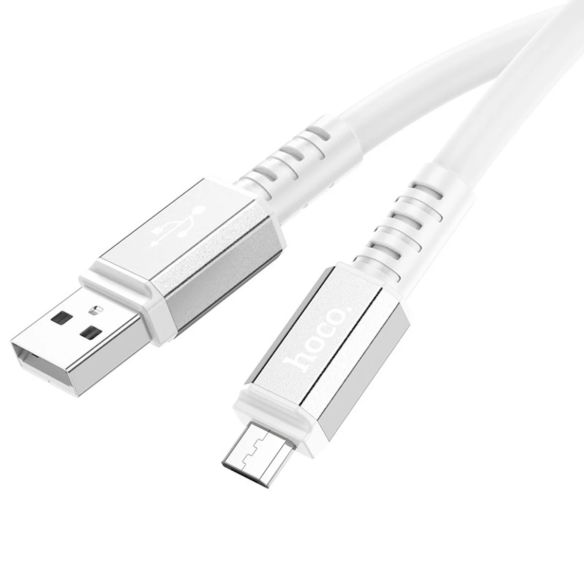 Дата кабель Hoco X85 Strength USB to MicroUSB (1m) White