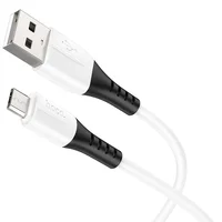 Дата кабель Hoco X82 Silicone USB to MicroUSB (1m) White