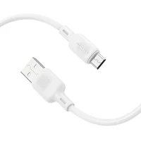 Дата кабель Borofone BX113 Lenny USB to MicroUSB 2.4A (1m) White