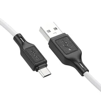 Дата кабель Hoco X90 Cool silicone USB to MicroUSB (1m) White