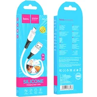 Дата кабель Hoco X82 Silicone USB to MicroUSB (1m) White
