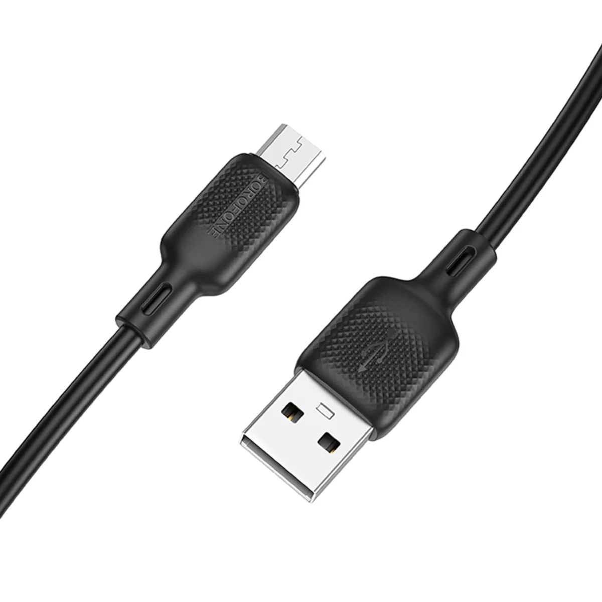 Дата кабель Borofone BX113 Lenny USB to MicroUSB 2.4A (1m) Black