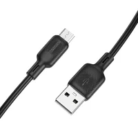Дата кабель Borofone BX113 Lenny USB to MicroUSB 2.4A (1m) Black