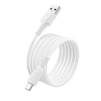 Дата кабель Borofone BX116 Certain USB to MicroUSB 2.4A (1m) White