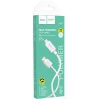 Дата кабель Hoco X107 USB to MicroUSB 2.4A (1m) White