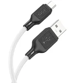 Дата кабель Hoco X90 Cool silicone USB to MicroUSB (1m) White