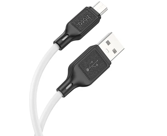 Дата кабель Hoco X90 Cool silicone USB to MicroUSB (1m) White