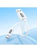 Дата кабель Borofone BX114 Structure USB to MicroUSB 2.4A (1m) White