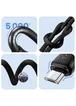 Дата кабель Usams US-SJ690 Striped KY Ser. USB to MicroUSB 2A (1m) Black