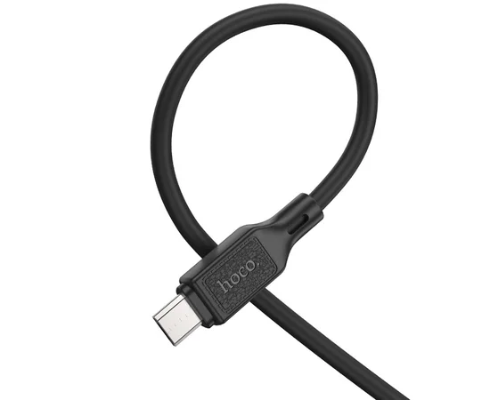Дата кабель Hoco X90 Cool silicone USB to MicroUSB (1m) Black