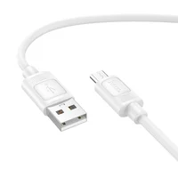 Дата кабель Hoco X122 Benefit USB to MicroUSB 2.4A (1m) White
