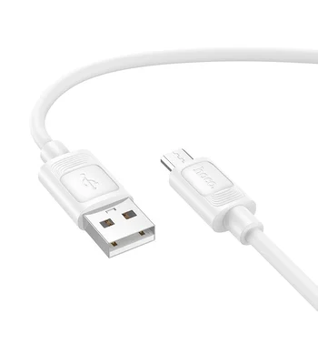 Дата кабель Hoco X122 Benefit USB to MicroUSB 2.4A (1m) White Дата кабель Hoco X122 Benefit USB to MicroUSB 2.4A (1m) White