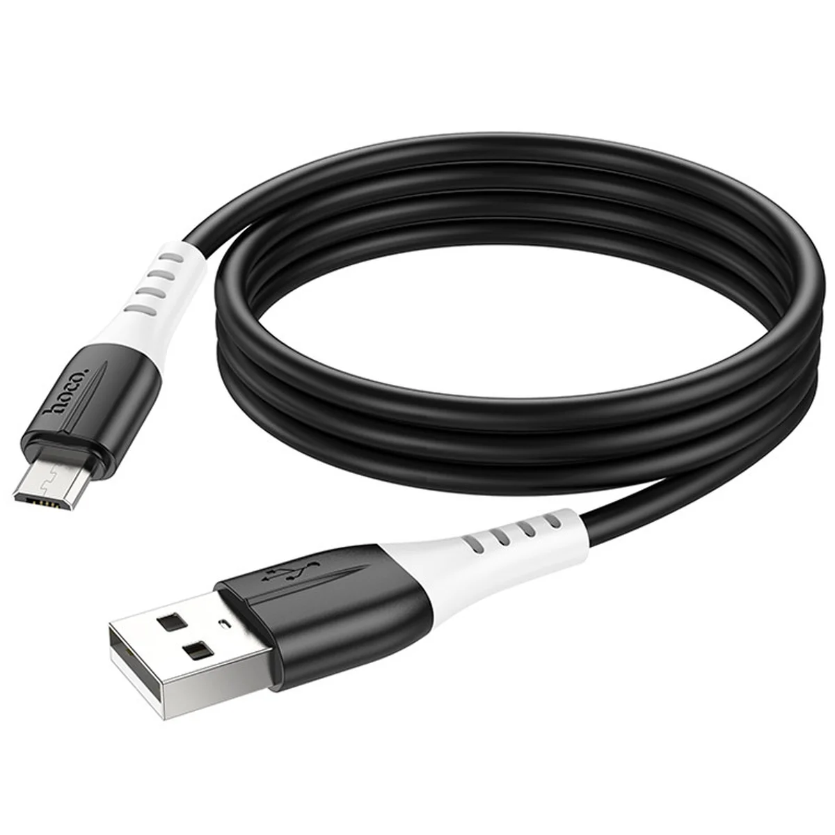 Дата кабель Hoco X82 Silicone USB to MicroUSB (1m) Black