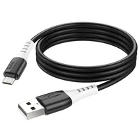 Дата кабель Hoco X82 Silicone USB to MicroUSB (1m) Black