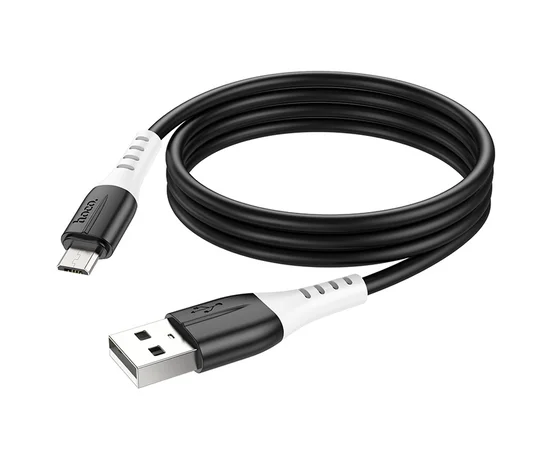 Дата кабель Hoco X82 Silicone USB to MicroUSB (1m) Black