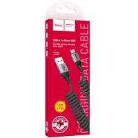 Дата кабель Hoco X121 Nuevo USB to MicroUSB 2.4A (1.5m) Black