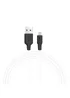 Дата кабель Hoco X21 Silicone MicroUSB Cable (1m) Чорний / Білий