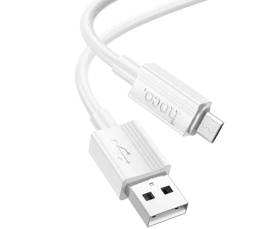 Дата кабель Hoco X107 USB to MicroUSB 2.4A (1m) White