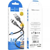 Дата кабель Hoco X109 Energy silicone USB to MicroUSB (3m) Black