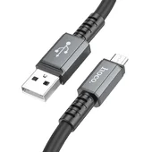 Дата кабель Hoco X85 Strength USB to MicroUSB (1m) Black
