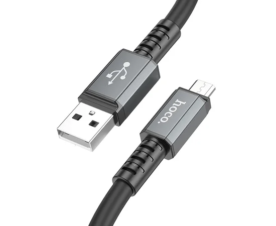 Дата кабель Hoco X85 Strength USB to MicroUSB (1m) Black